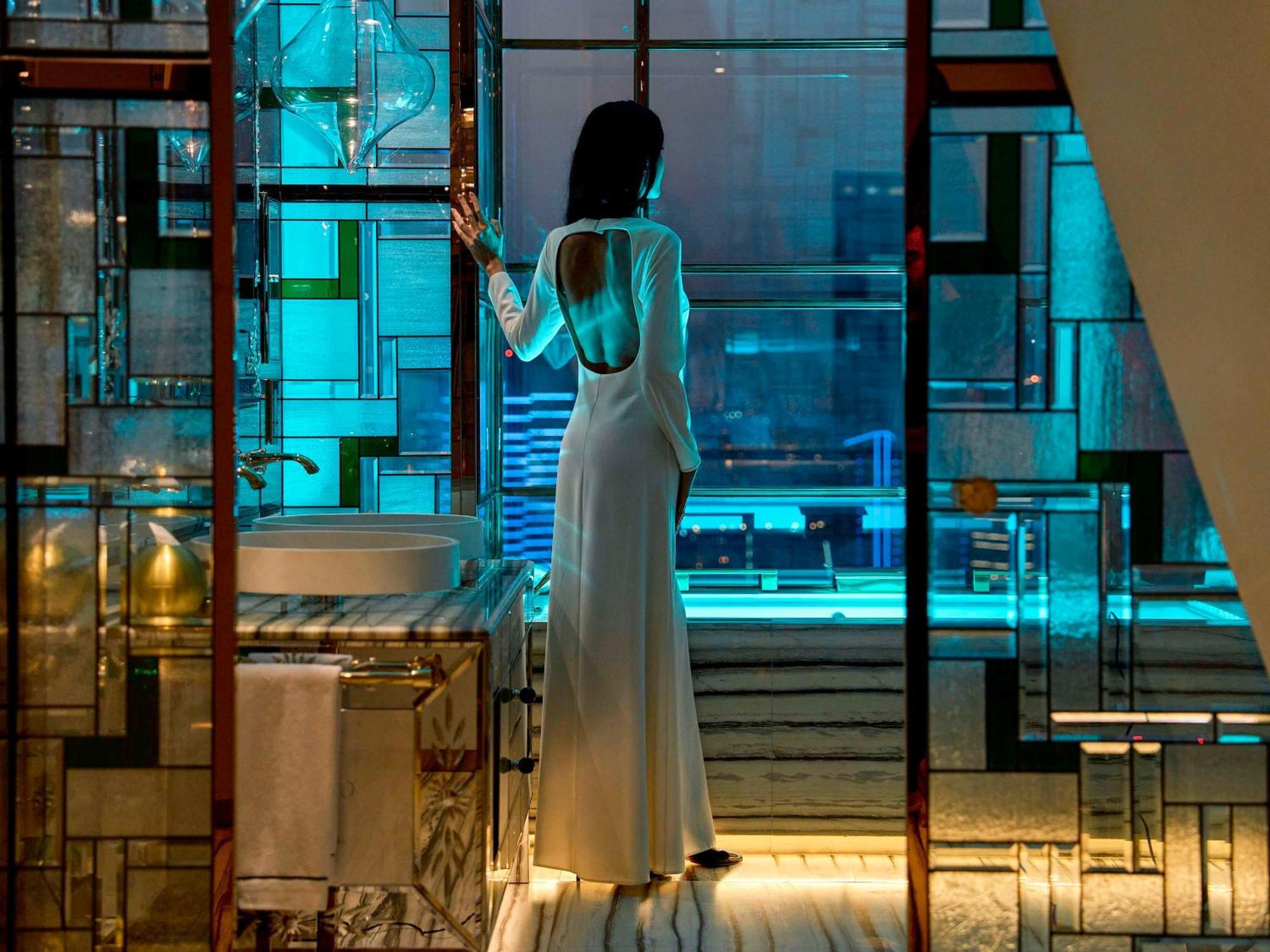 Hotel Fairmont Doha Lusail Exterior foto The interior of the hotel